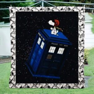 Snoopy Police Box 3D Quilt  Quilt
